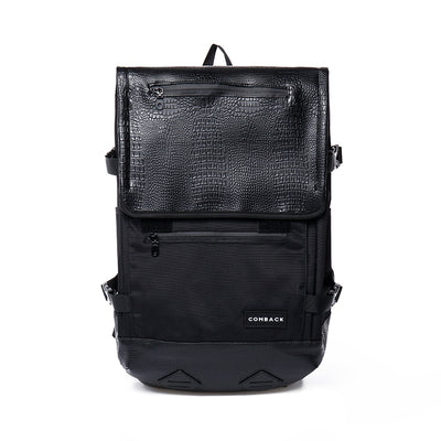 Mochila Escolar de Cuero Negro para Mujer - Image 10