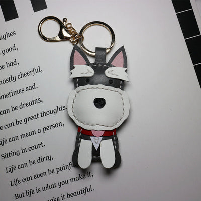 Llavero de Cuero Artesanal con Diseño de Perro Minimalista - Image 11