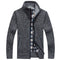 Cardigan de Cuello Alto para Hombre - Suéter Elegante y Versátil