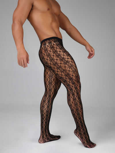 Pantimedias de Encaje Mesh Sexy para Hombre - Tejido Elástico Premium - Image 20