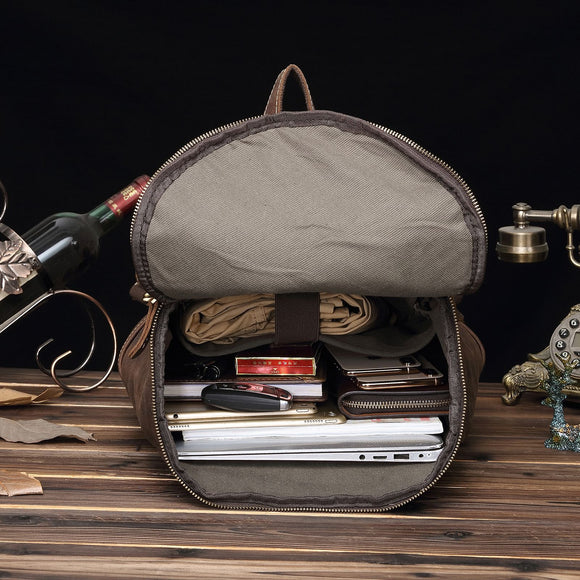 Mochila Retro Personalizada de Gran Capacidad para Hombre