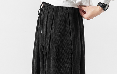 Pantalones Harem de Pana Suelta Talla Grande para Hombre - Image 24