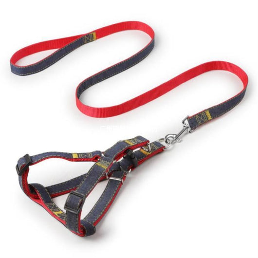 Correa para mascotas con costura de mezclilla - Image 12