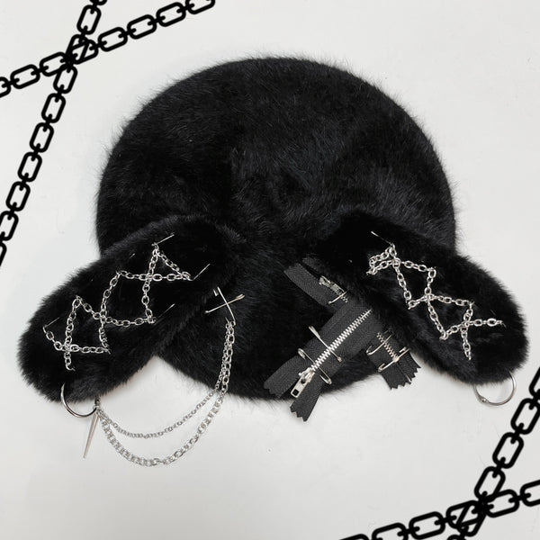 Boina Punk Rabbit Ear - Estilo Alternativo y Desenfadado