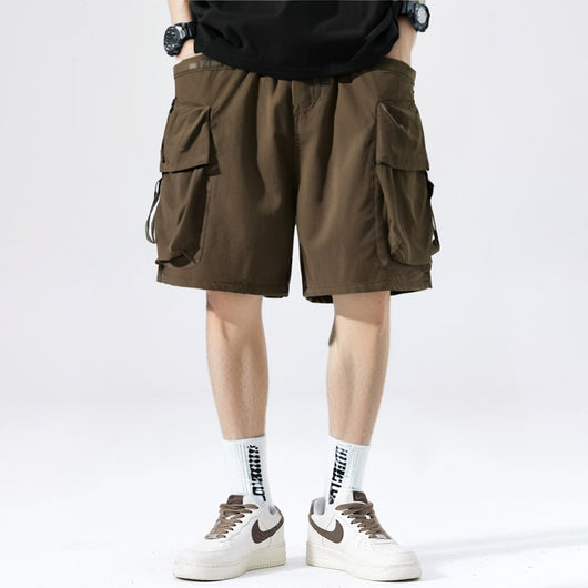 Pantalones Cortos Sueltos Japoneses con Bolsillos Grandes para Hombre - Image 47