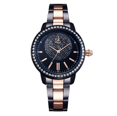 Reloj de Pulsera Shengke para Mujer - Cuarzo Lujo con Cristales - Image 4