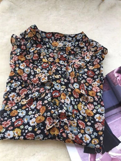 Blusa de Gasa Floral Elegante - Image 7