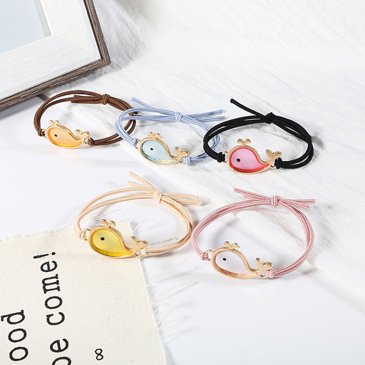 Anillos para el Cabello de Acrílico con Diseño de Ballena - Image 2
