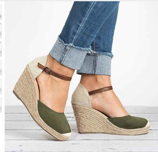 Sandalias de Plataforma Extra Alta en Cáñamo y Paja - Tallas Grandes Impermeables - Image 3