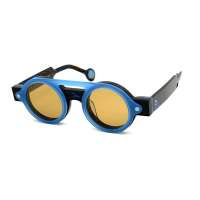 Gafas de Sol Polarizadas Azul Klein con Diseño Geométrico Circular - Image 15
