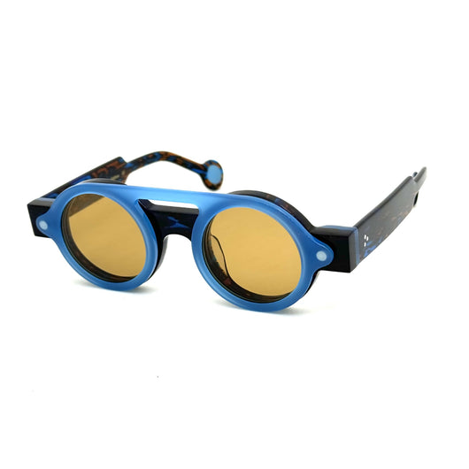 Gafas de Sol Polarizadas Azul Klein con Diseño Geométrico Circular - Image 15