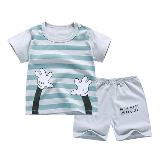 Conjunto de Dos Piezas para Niño en Algodón - Ropa Fresca para Verano