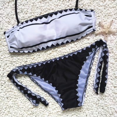 Bikini Strapless Ajustable para Mujer - Traje de Baño Elegante