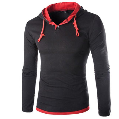 Sudadera Deportiva con Capucha y Costuras Decorativas para Hombre - Image 5