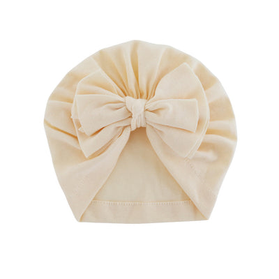 Turbante con Capucha y Moño - Gorro Elegante de Color Liso - Image 4