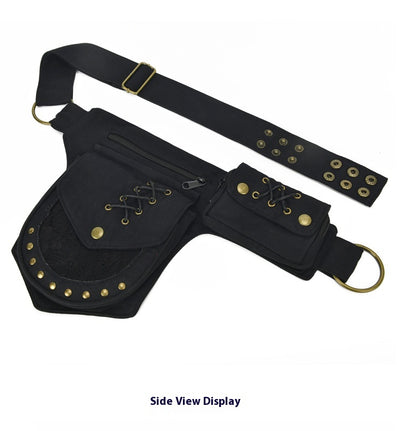 Bolsa Crossbody Retro con Remaches y Compartimentos Múltiples para Hombre y Mujer - Image 18