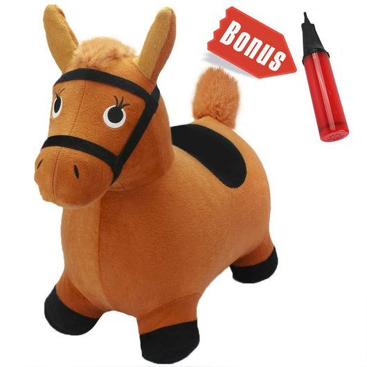 Caballo Saltarín Inflable de Felpa Gruesa para Niños - Image 10