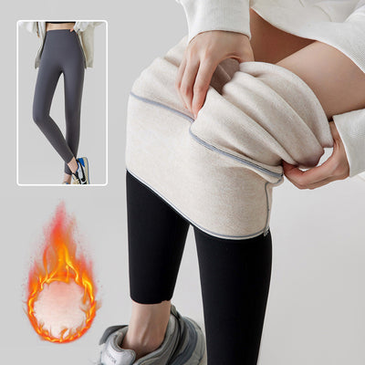 Leggins de Cintura Alta en Cashmere - Pantalones Térmicos de Invierno para Mujer