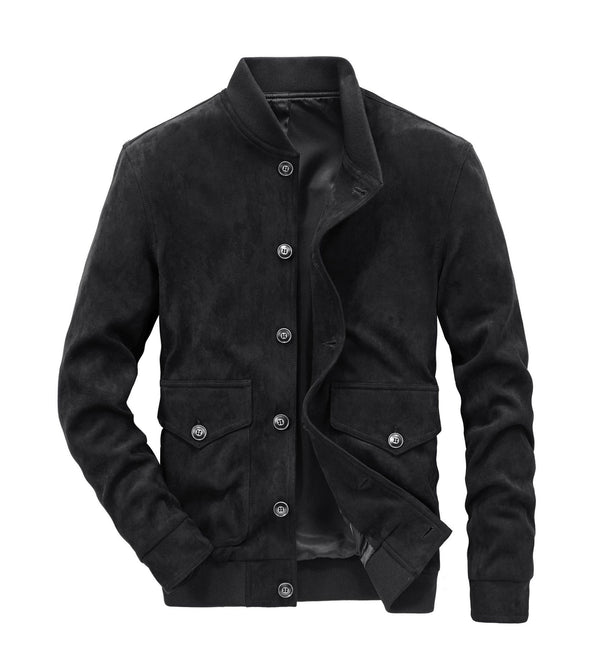 Chaqueta de Gamuza Terciopelada Slim Fit para Hombre - Image 4