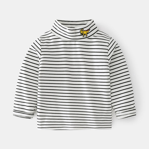 Camisa Casual de Rayas para Niño - Manga Larga Cómoda y Versátil