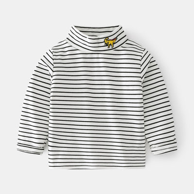 Camisa Casual de Rayas para Niño - Manga Larga Cómoda y Versátil - Image 2