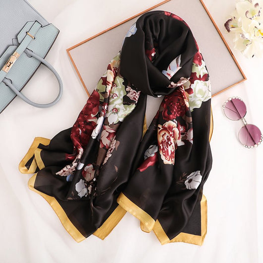 Elegante Pañoleta de Seda Sintética para Mujer - Chal Fresco y Versátil - Image 7