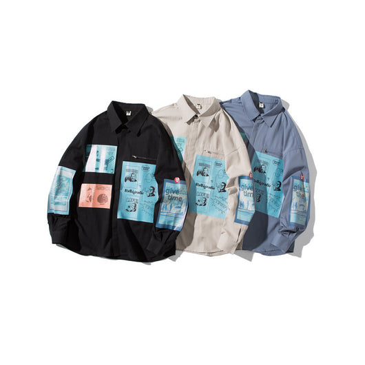 Camisa Estampada de Manga Larga para Hombre - Diseño Moderno y Personalizado - Image 5