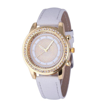 Reloj Pulsera de Cristal Geneva para Mujer - Acero Inoxidable Cuarzo - Image 9