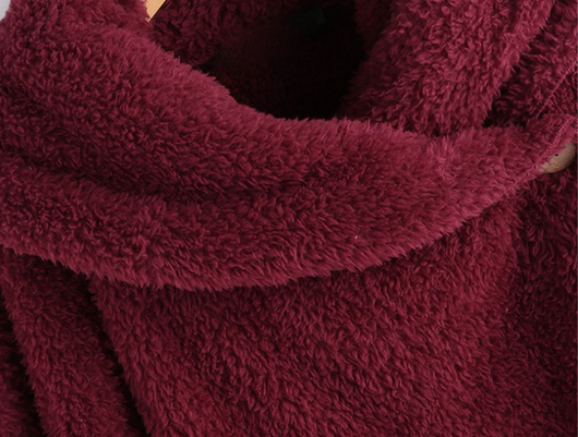 Cardigan Oversized con Cuello Solapa y Mangas Murciélago - Image 10