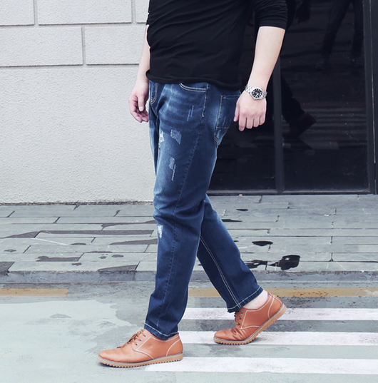 Pantalones Vaqueros Oversize de Talle Extra Grande para Hombre - Image 7