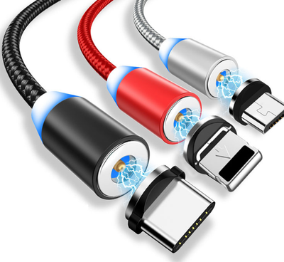 Cable de Carga Magnético LED Compatible con Apple 1m - Image 5