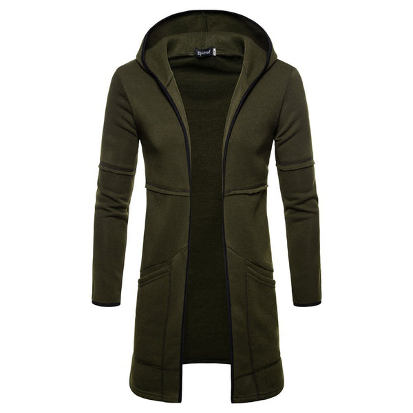 Cardigan con Capucha y Bolsillos