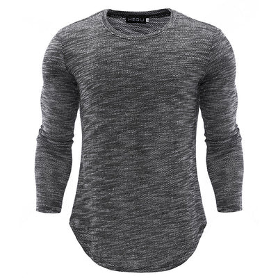 Camisa de Manga Larga con Dobladillo Curvo para Hombre - Image 3