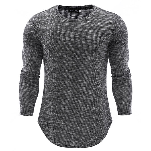 Camisa de Manga Larga con Dobladillo Curvo para Hombre - Image 3