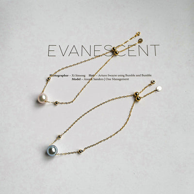 Pulsera de Oro 14K con Perla de Agua Marina y Cáñamo Natural - Image 3