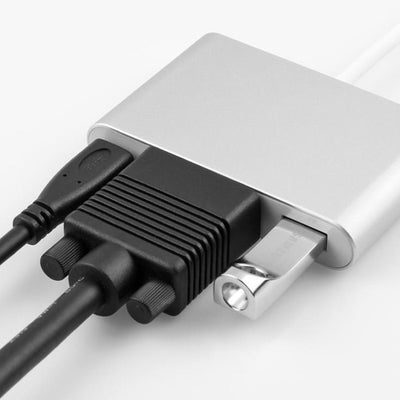 Adaptador USB-C Multifunción: VGA + USB 3.0 + Carga Rápida - Image 3