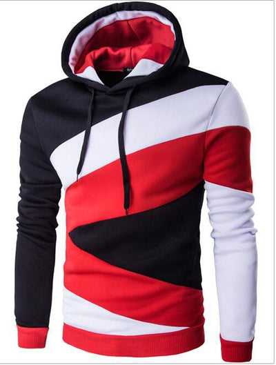 Suéter Hoodie Casual con Combinación de Colores para Hombre - Image 11