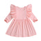Vestido Princesa Niña con Mangas de Encaje Elegante