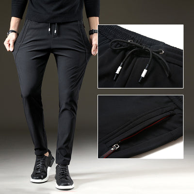 Pantalones Casuales de Seda de Hielo para Hombre - Image 3
