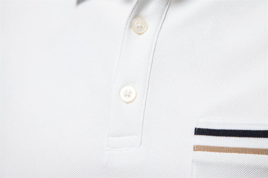 Polo Ejecutivo a Rayas con Cuello Clásico para Hombre - Image 21