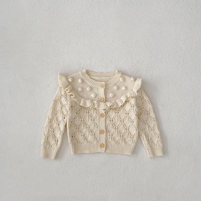 Chaqueta Tejida Hueca Hecha a Mano para Bebés y Niños - Image 6
