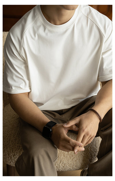 Camiseta Raglan Suelta con Protección Solar y Tecnología Antibacterial para Hombre - Image 19