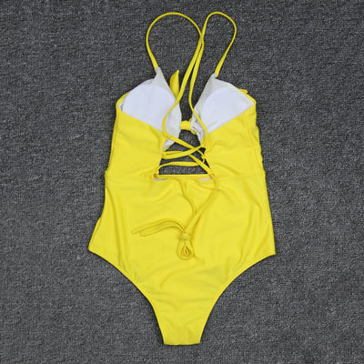 Traje de Baño Entero para Mujer con Tirantes Cruzados - Image 36