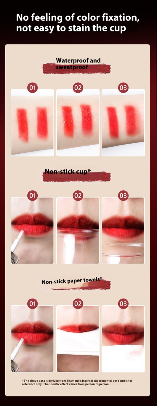 Labial Mate Resistente Sin Transferencia - Color Sólido Larga Duración - Image 20