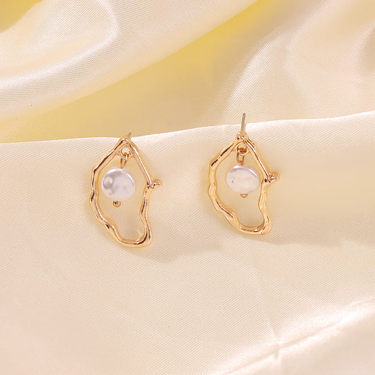 Pendientes de Perlas Orgánicas: Elegancia Única - Image 11