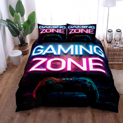 Juego de Cama Gamer 3 Piezas - Sábana, Funda Nórdica y Almohada