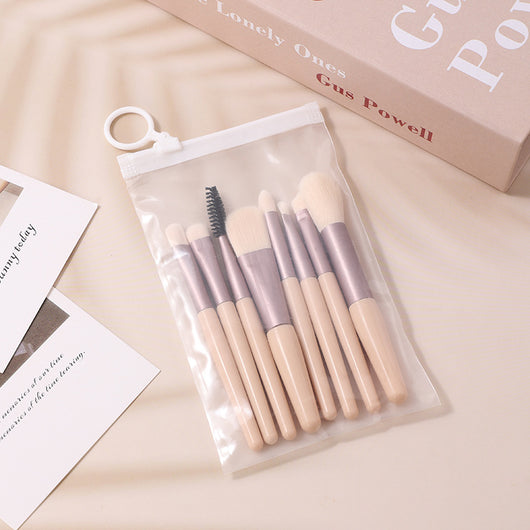 Set de 8 Brochas de Maquillaje Mini Macarons - Diseño Portátil y Profesional