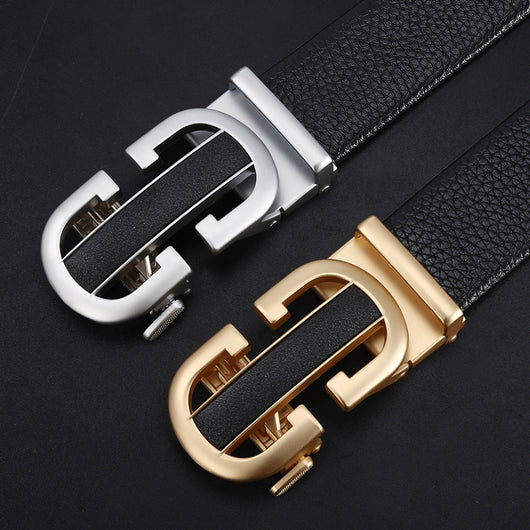 Cinturón de Cuero para Hombre con Hebilla Automática - Image 3