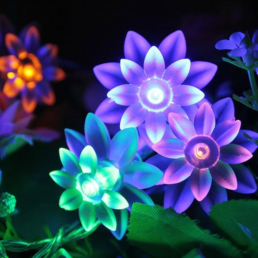 Luz Solar Decorativa Doble Loto LED - Image 8
