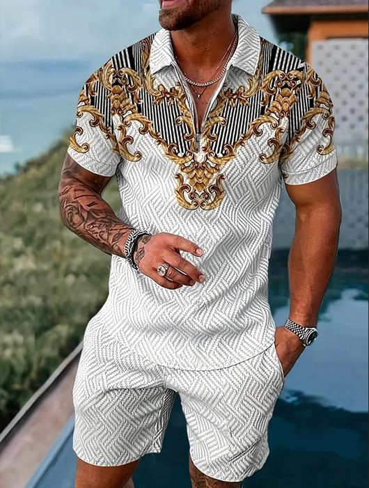 Conjunto Deportivo Polo y Shorts para Hombre - Image 17